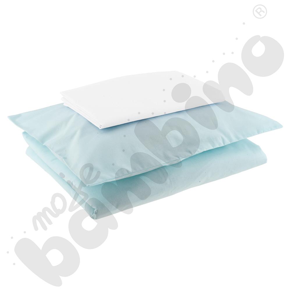 Komplet pościeli z wypełnieniem - miętowej