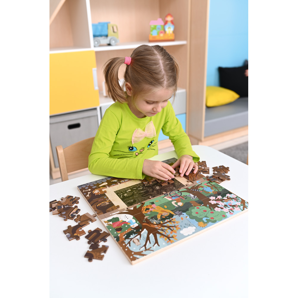 Puzzle Nad a pod zemou - les
