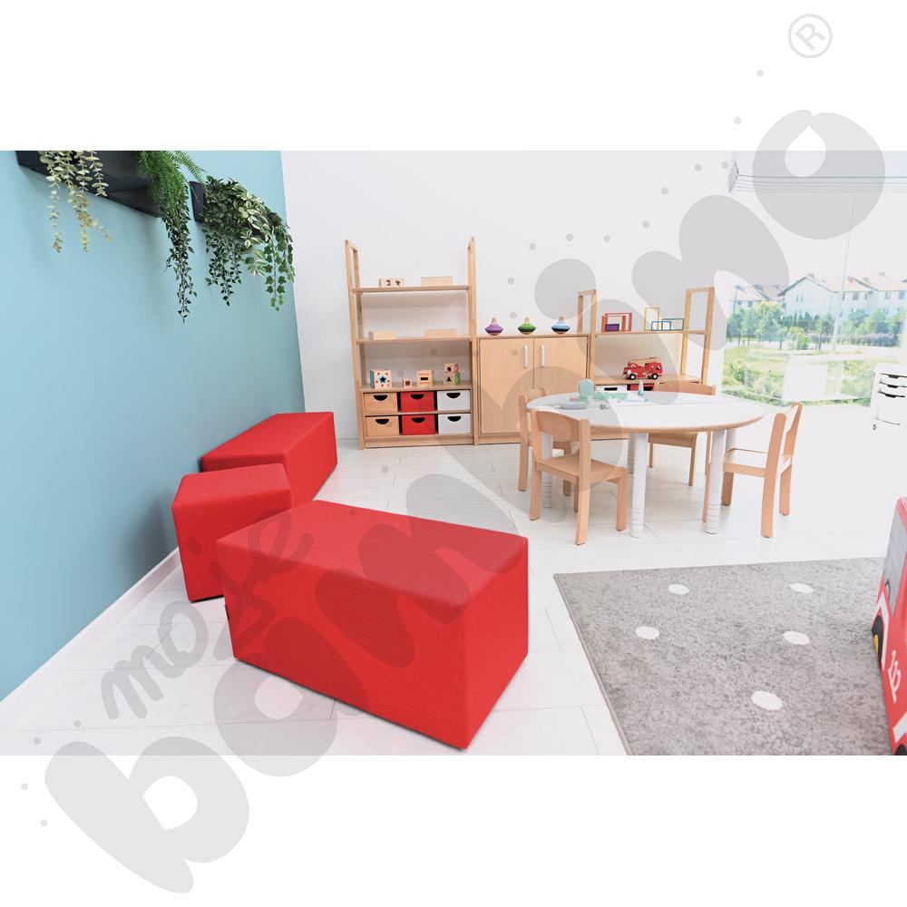 Pufa 1-osobowa Inflamea czerwona