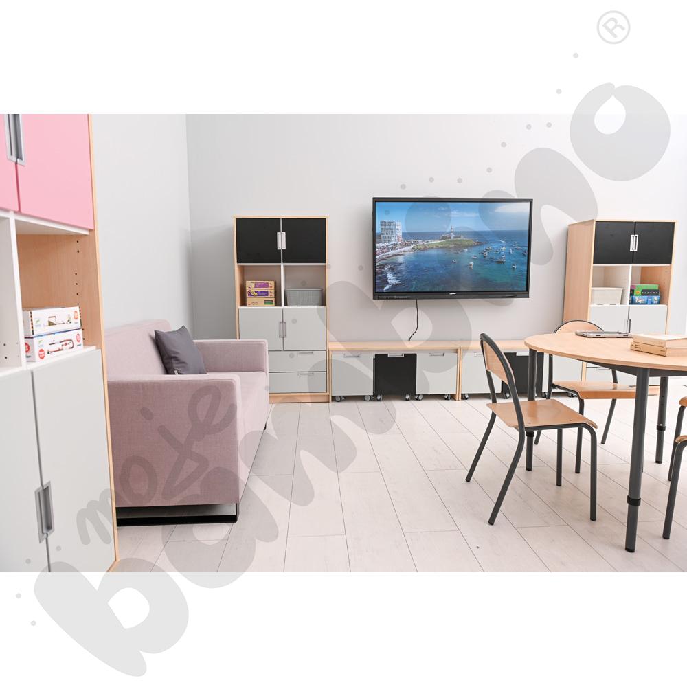 Quadro - szafka XL na 2 szerokie szuflady, klon jasny