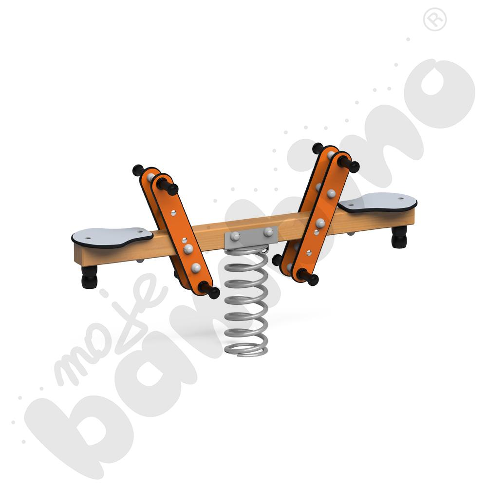 Quadro Simple - ważka na sprężynie, podstawa betonowa