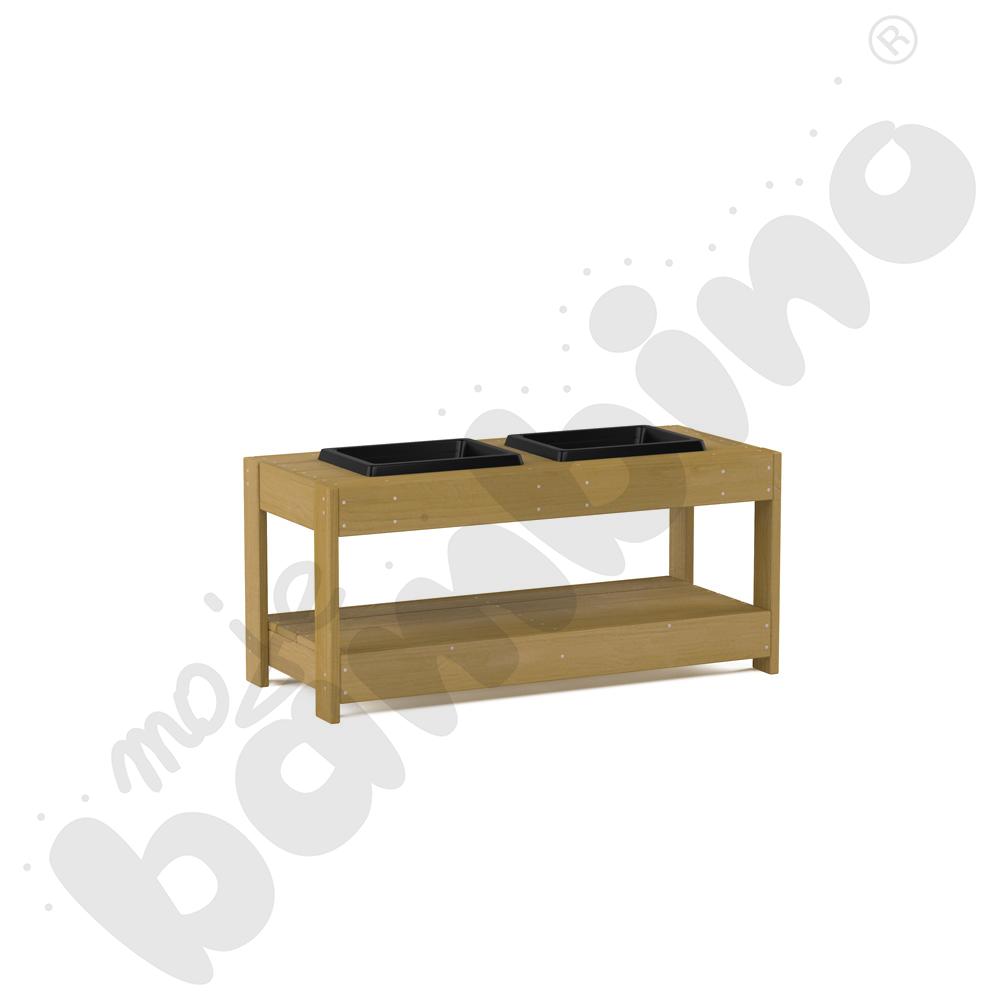 Stolik Terra z 2 pojemnikami, duży