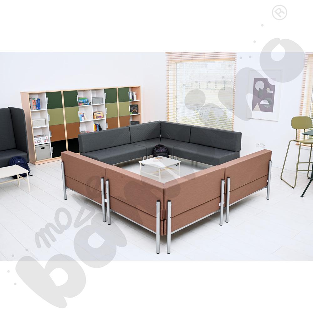 Fotel rogowy Inflamea 1 - ciemnoszary