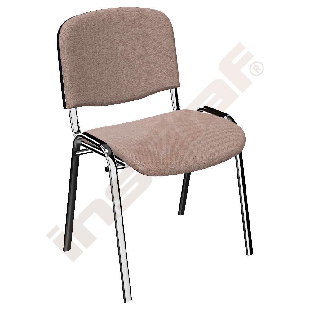 Židle konferenční ISO Chrom - béžový melír