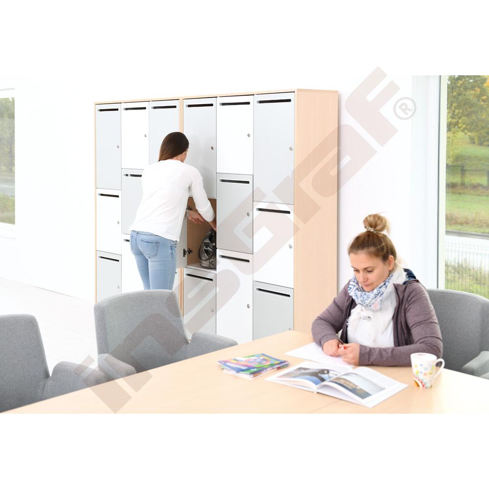 Quadro - skříň s 9 boxy - javor
