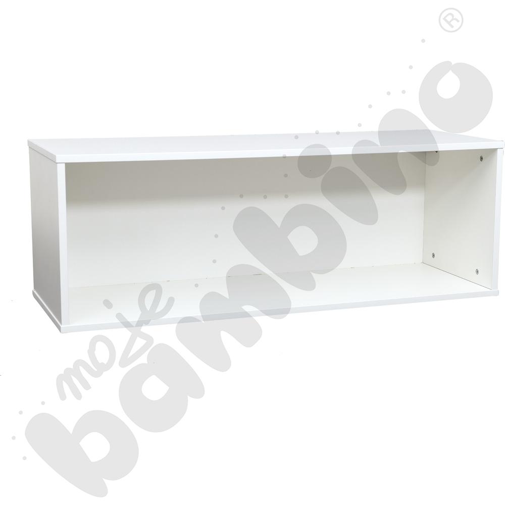 Quadro - szeroka szafka wisząca, biała