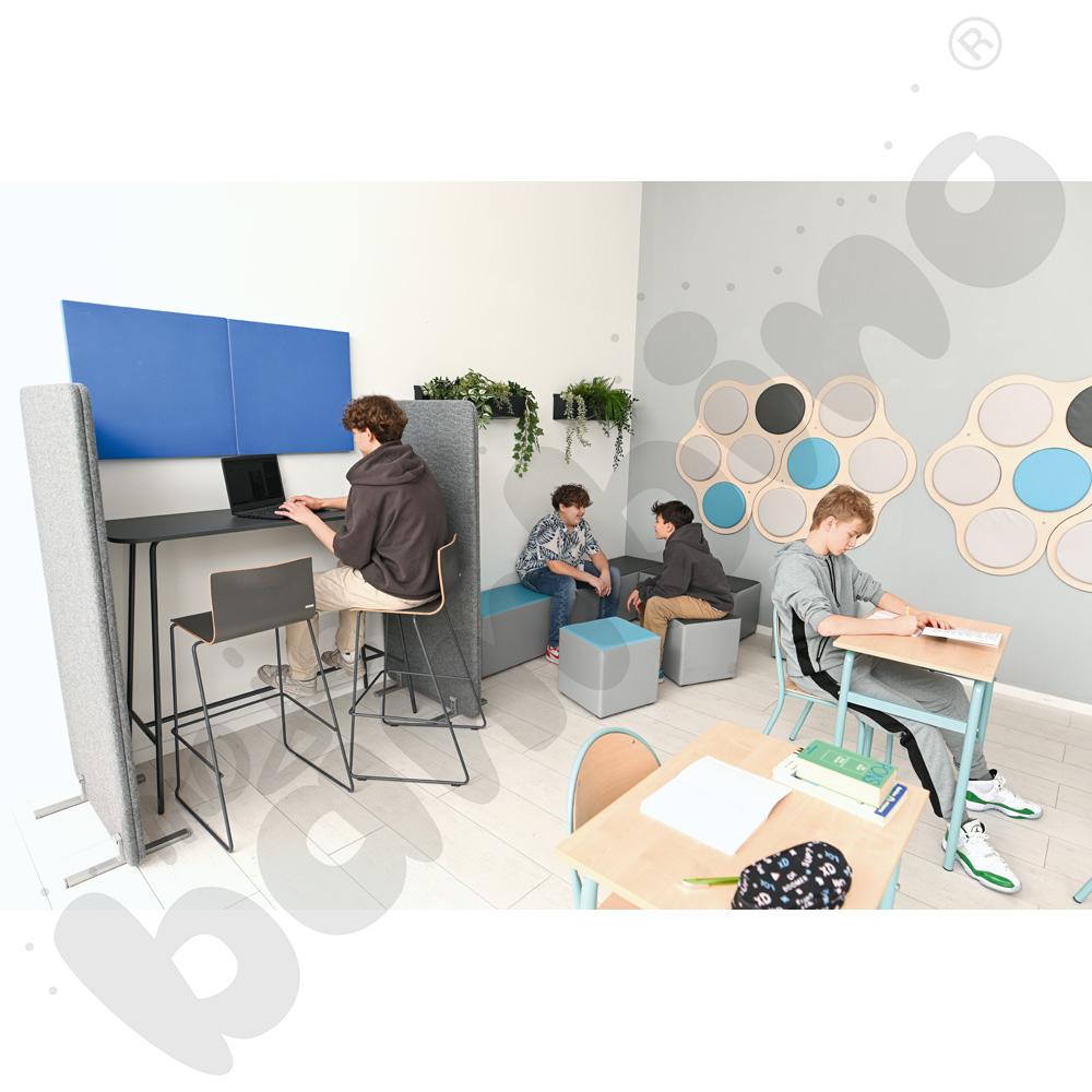 Stolik duży wysoki antracyt 130x50x110