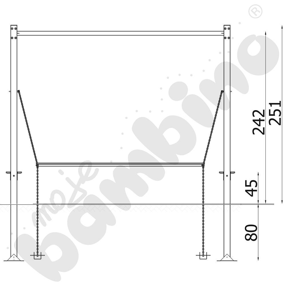NinjaWorkout Starter - Ruchoma kładka