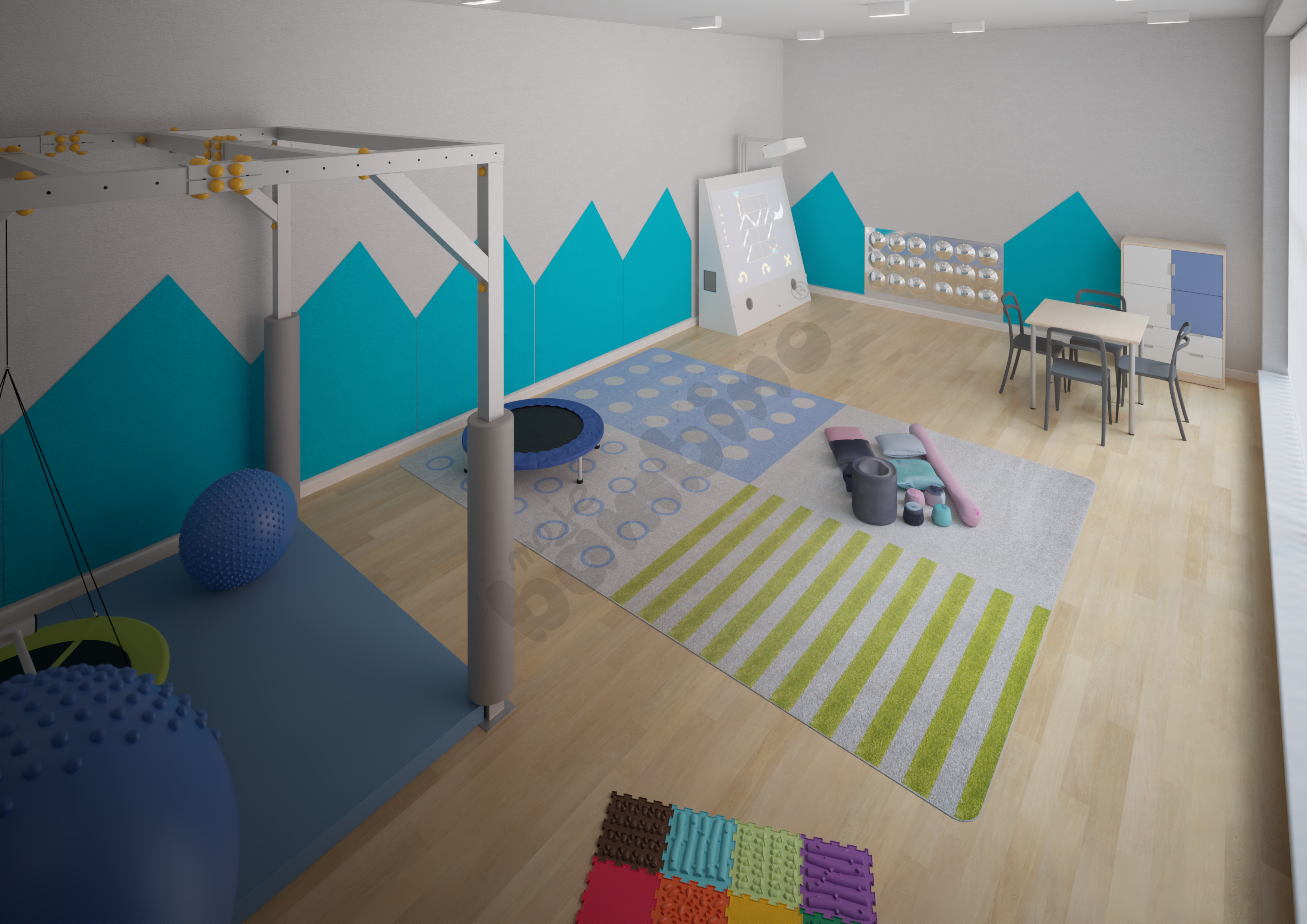 Sala do terapii integracji sensorycznej