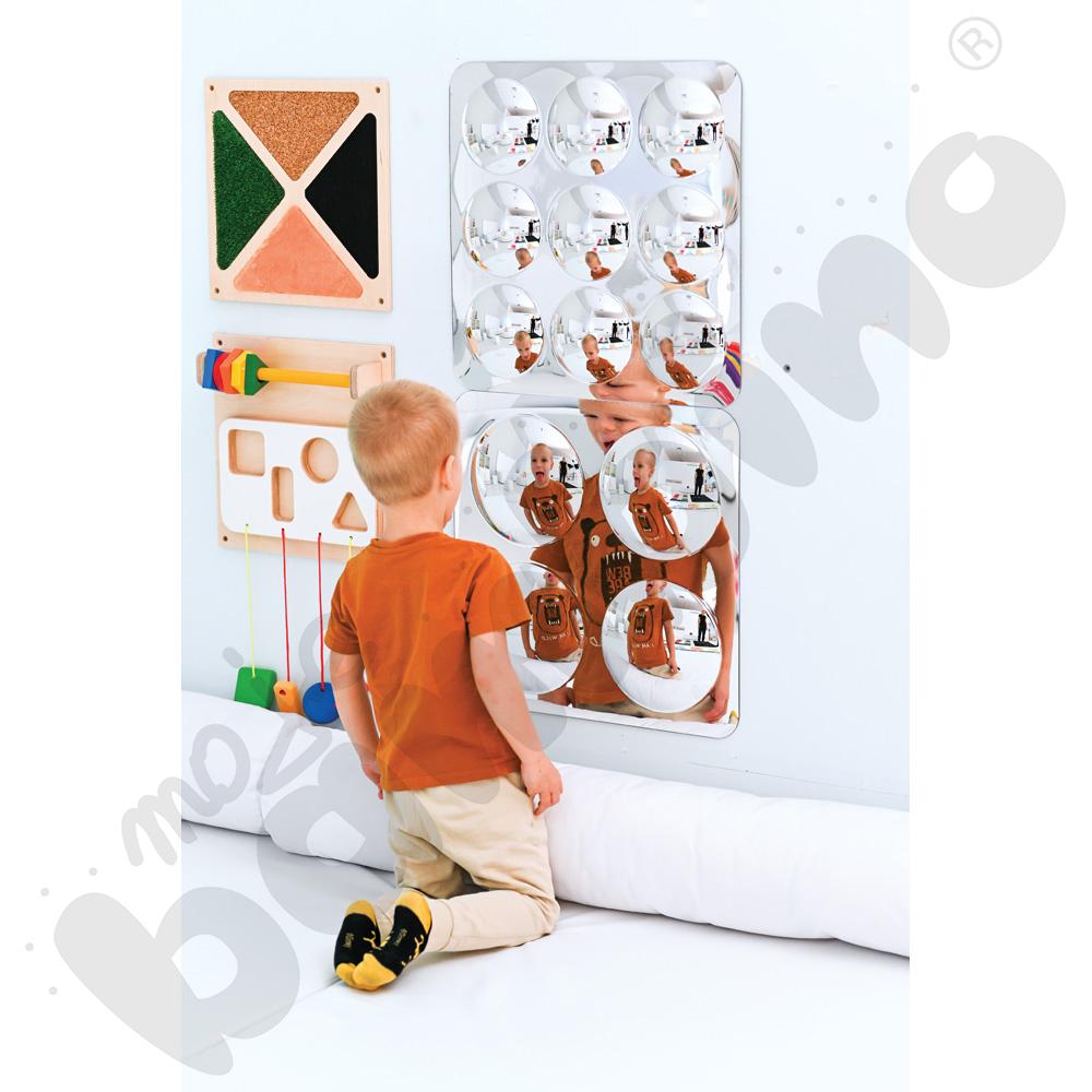 Panel lustrzany z 4 kopułami