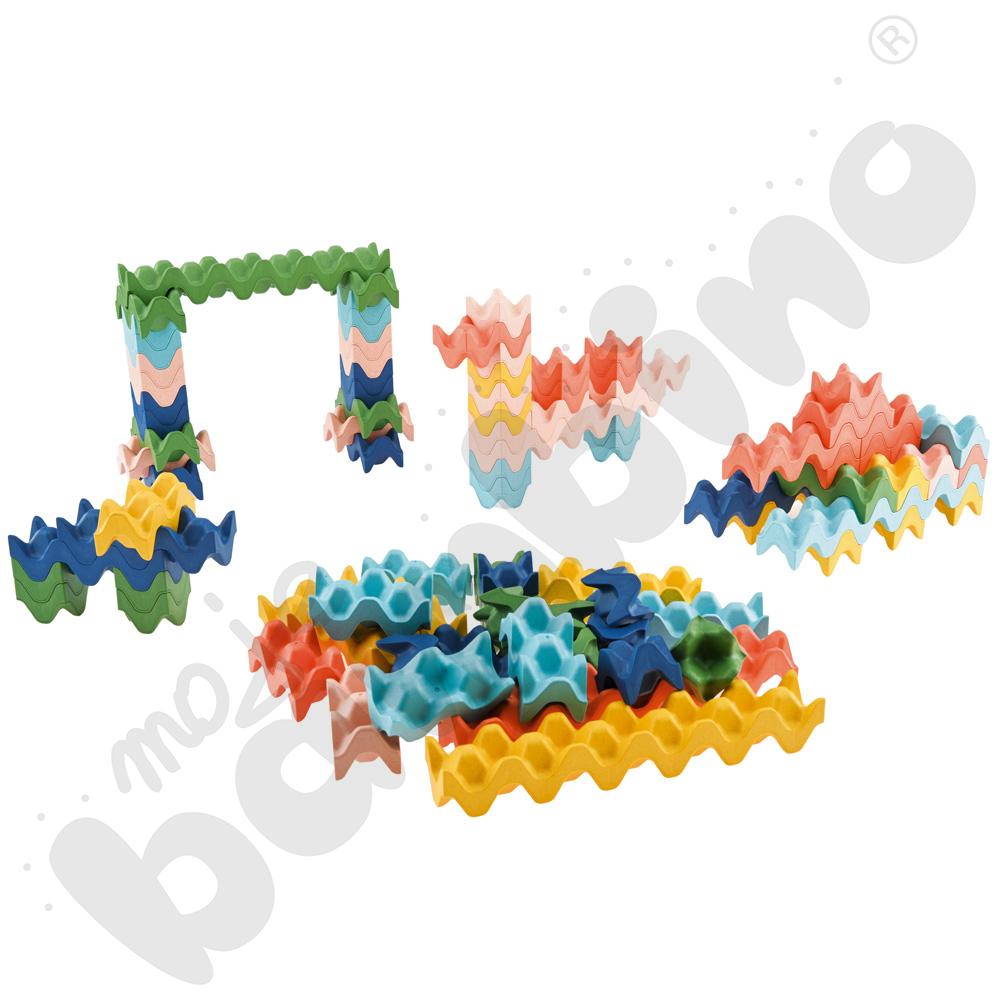 Klocki kreatywne fale, 90 elem.