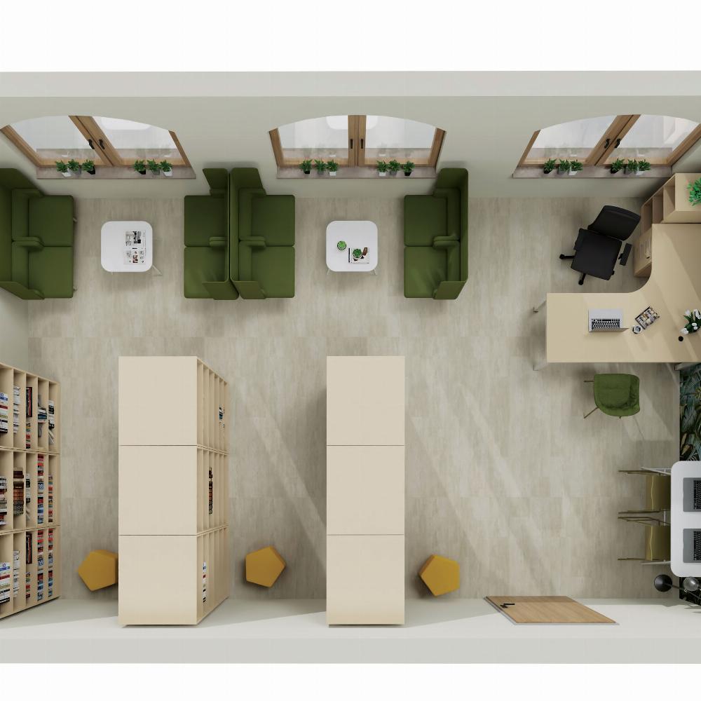 Kleine Bibliothek mit Agora Modulen