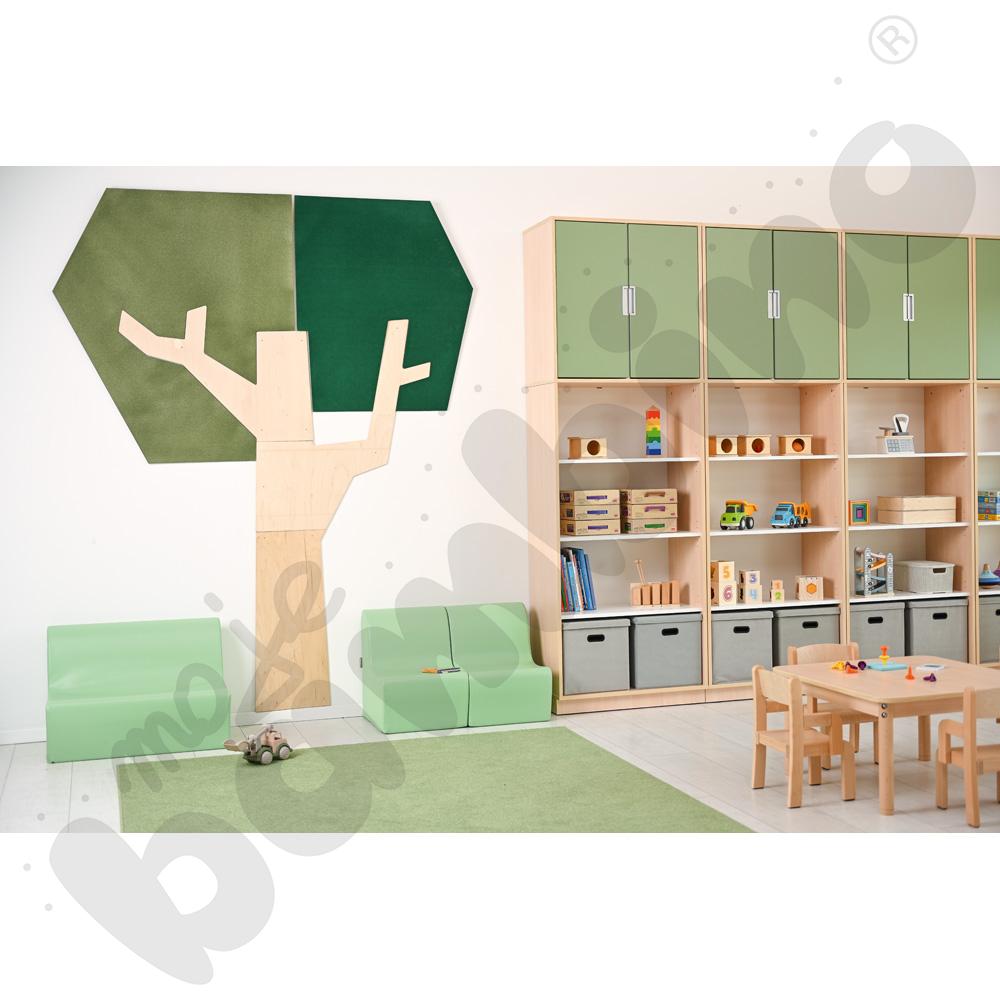 Panel ścienny - drzewo z kanciastą koroną