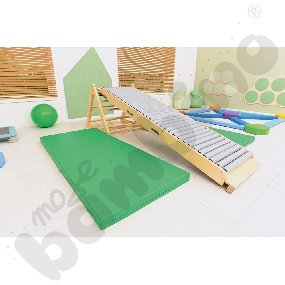 Materac antypoślizgowy wym. 200 x 85 x 8 cm zielony - MED