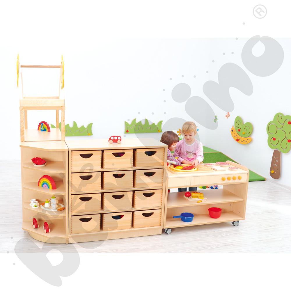 Szafka Flexi-TJ rogowa na cokole, klon