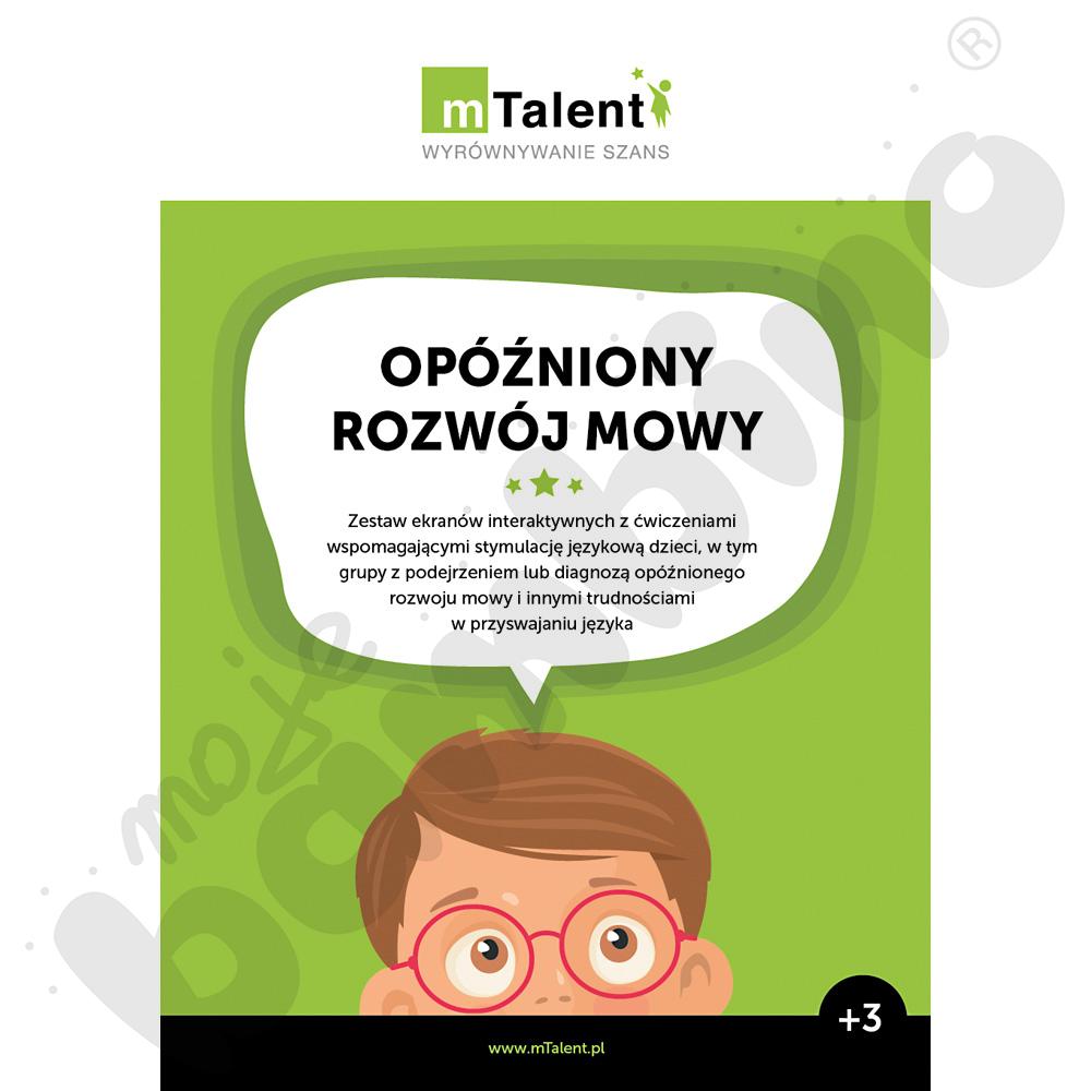 Program multimedialny: Opóźniony rozwój mowy mTalent 