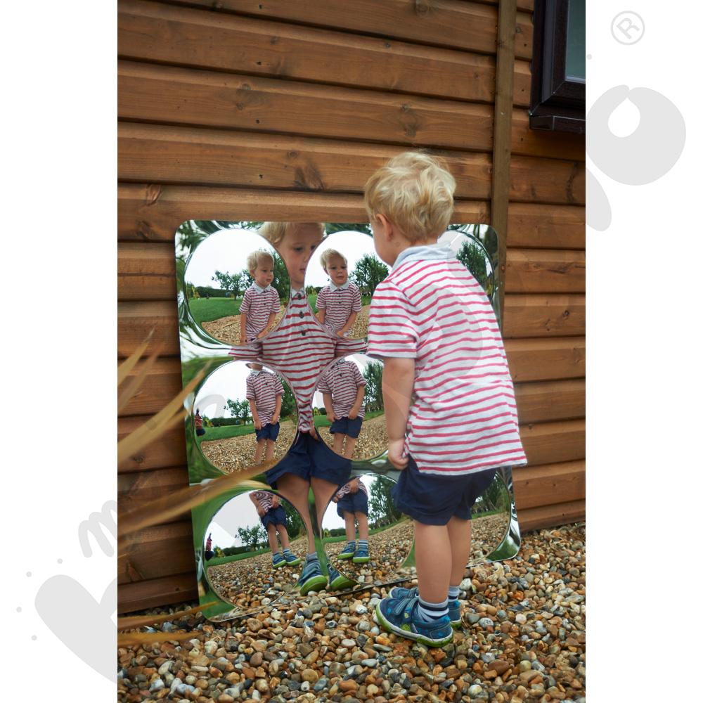 Duży panel lustrzany z 9 kopułami