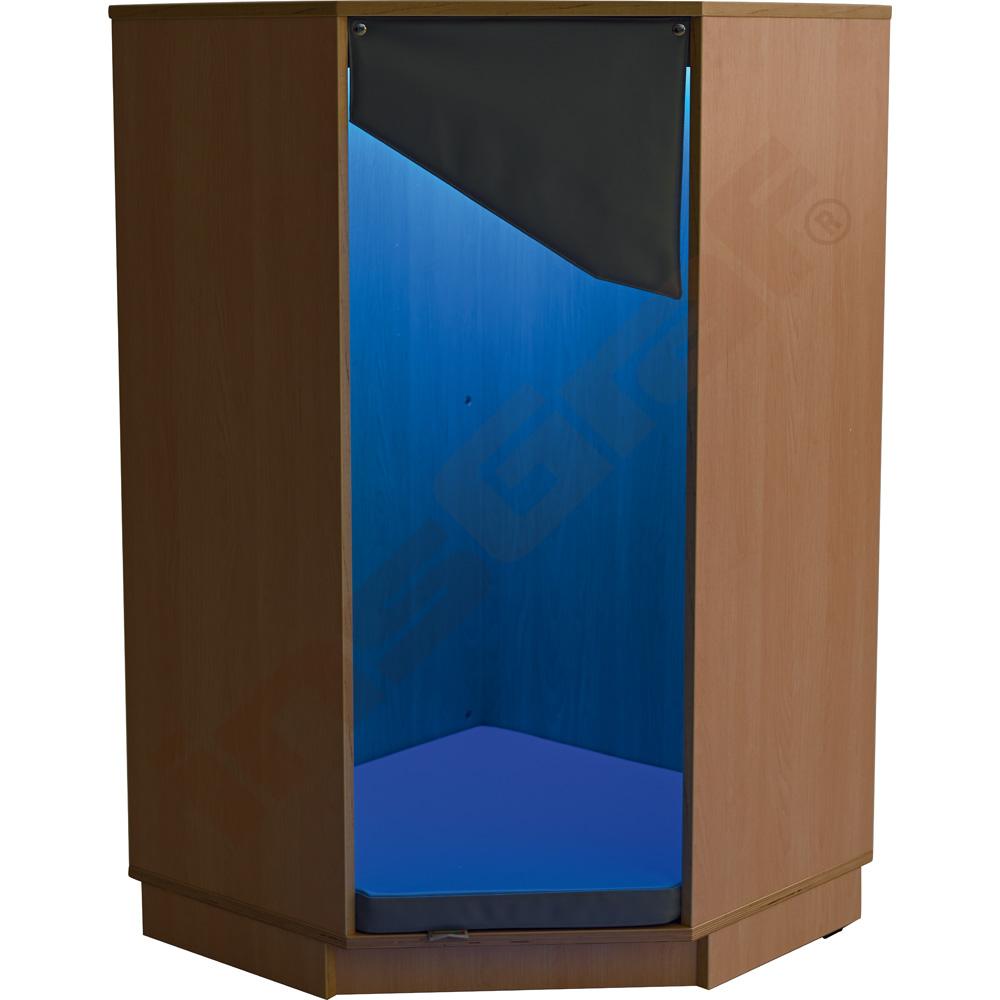 Quadro - odpočinkový koutek rohový, javorovo-šedý