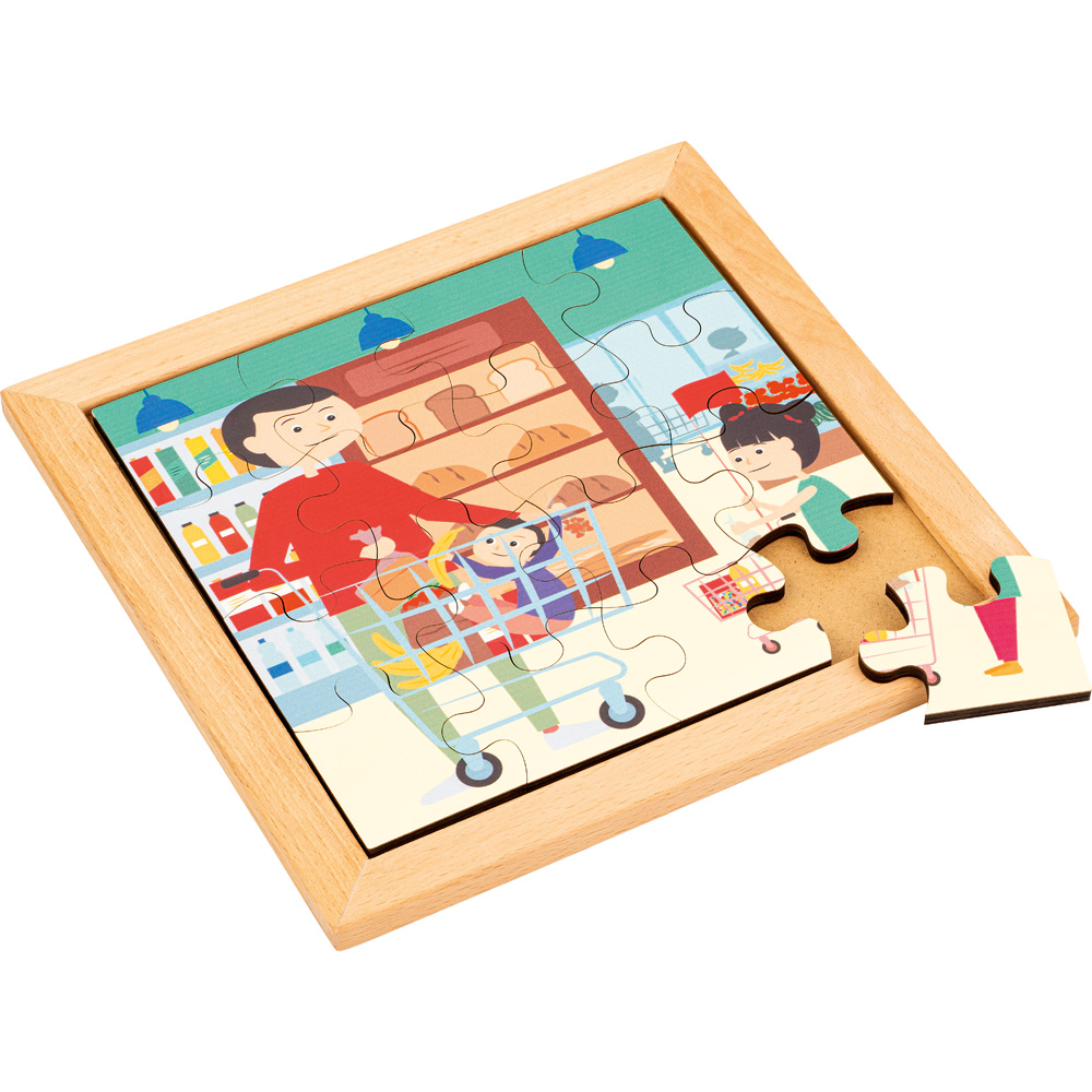 Puzzle pre najmenších - v supermarkete