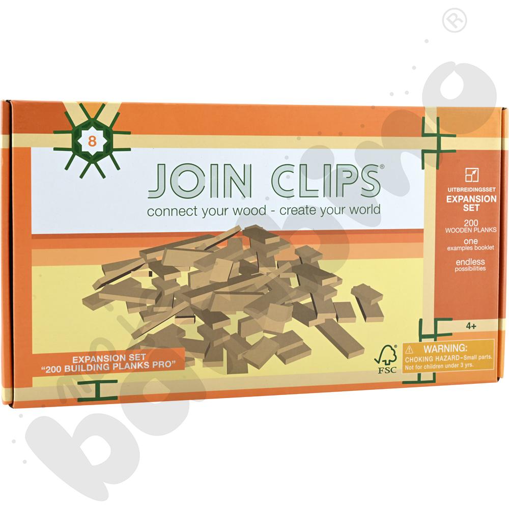 Join Clips - zestaw drewnianych klocków, 566 elem.  