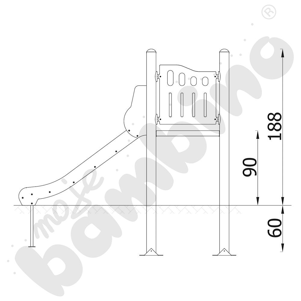 Orbis - platforma 1, metalowe słupy