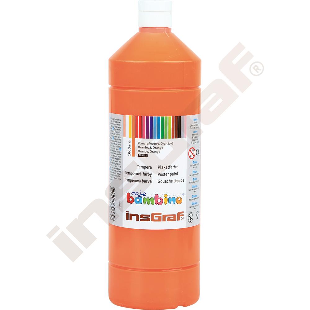 Temperová barva 1 litr oranžová