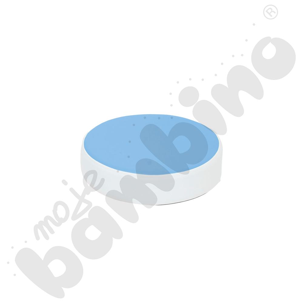 Pufka okrągła jasnoniebieska