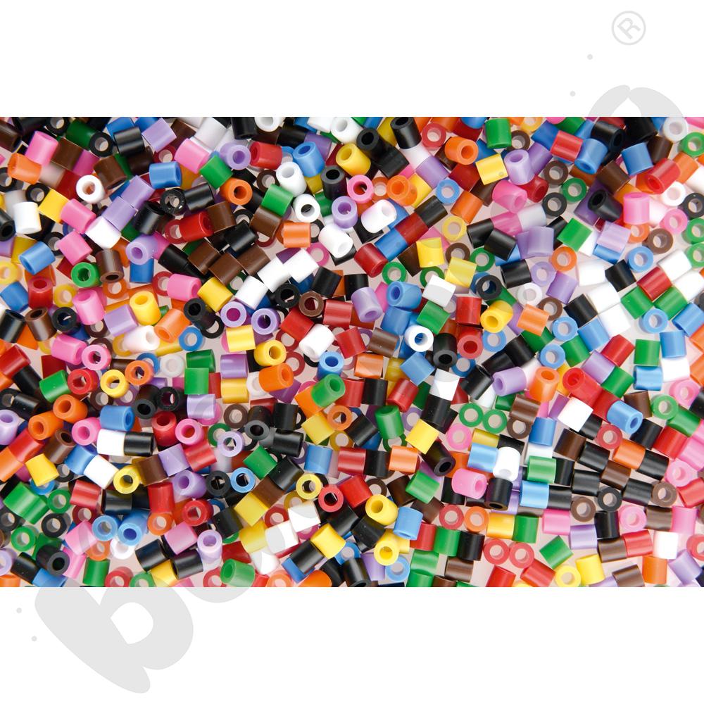 Koraliki NABBI® MIDI do prasowanek różnokolorowe - wiaderko 5000 szt.