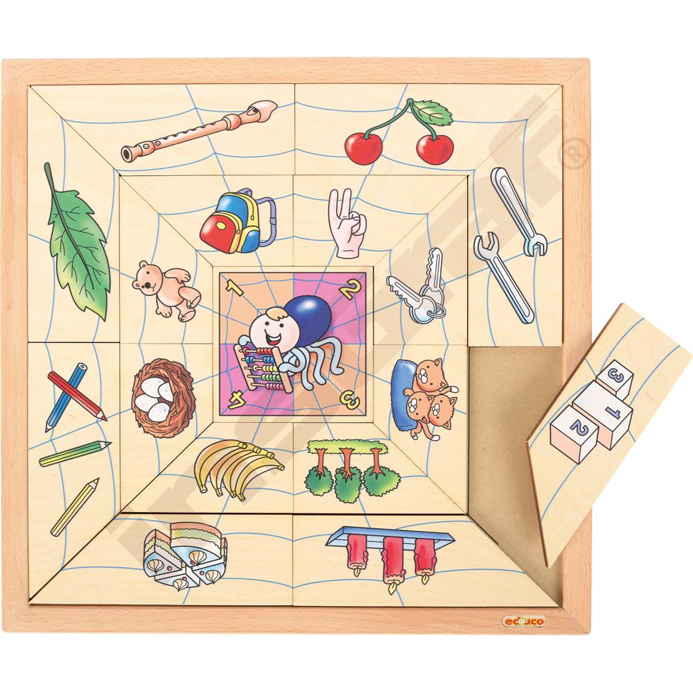 Puzzle s pavoukem - množství