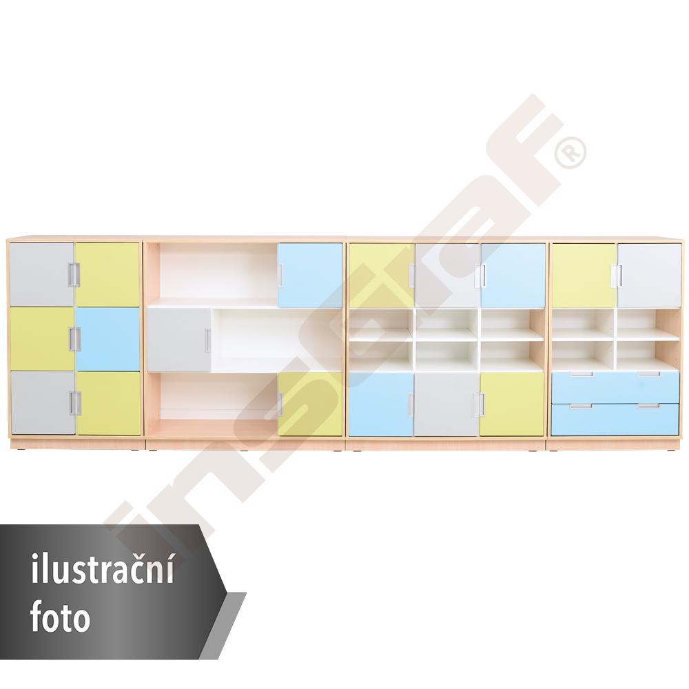 Quadro -sestava 79, 90°, korpusy bílé
