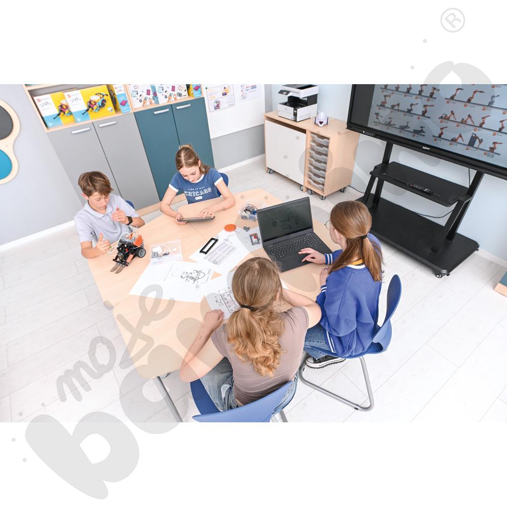 Stół Lektor mobilny prawy - klon jasny