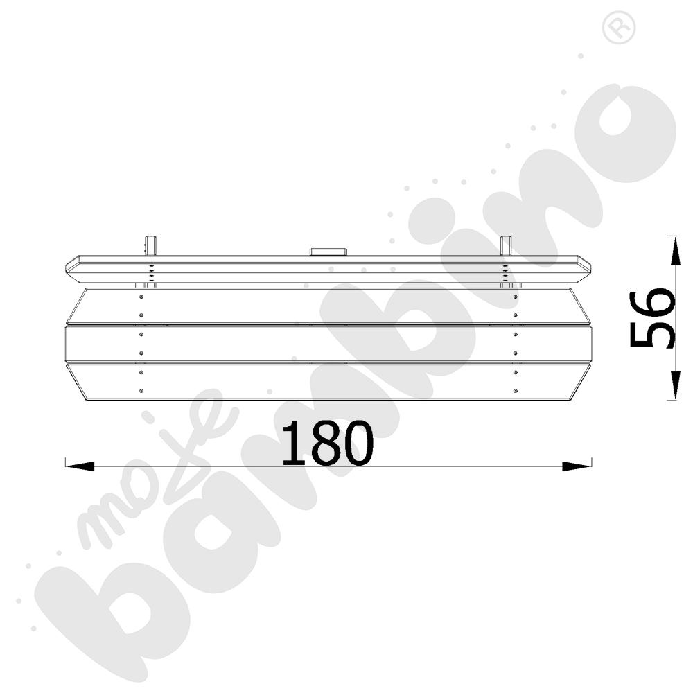 Ławka z oparciem Robinio
