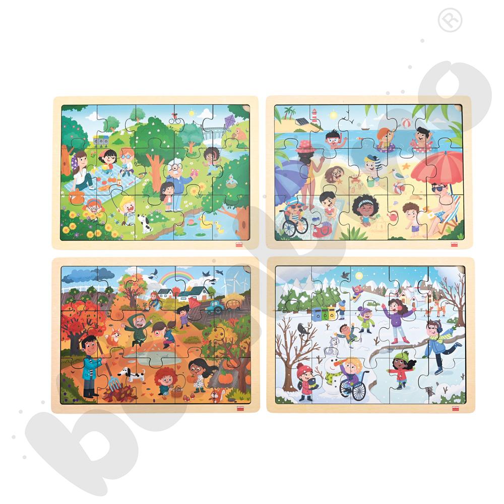 Puzzle - Cztery pory roku w harmonii ze światem