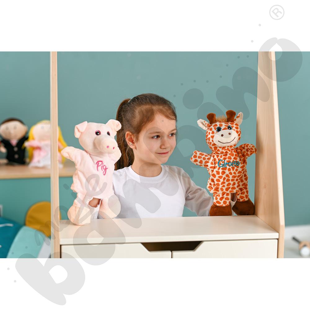 Pacynki zwierzątka z angielską nazwą