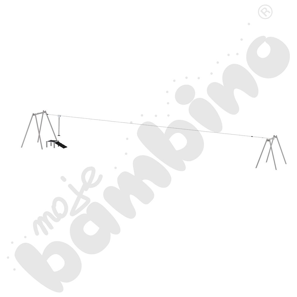 Zjazd linowy pojedynczy