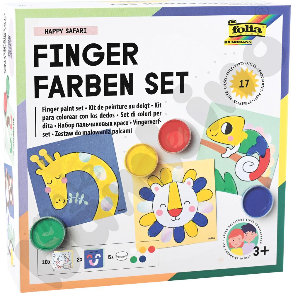Farby do malowania palcami - Safari