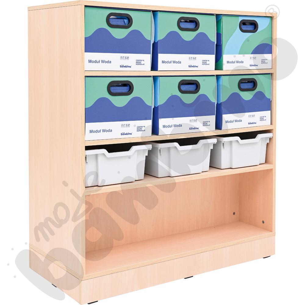 Regał Grande dwustronny - klon jasny