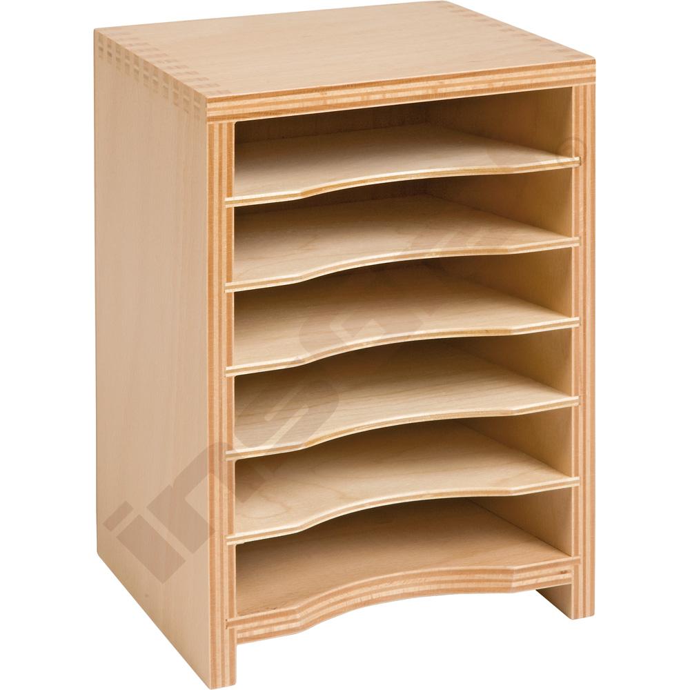Komoda na Montessori karty - geometrické figury 