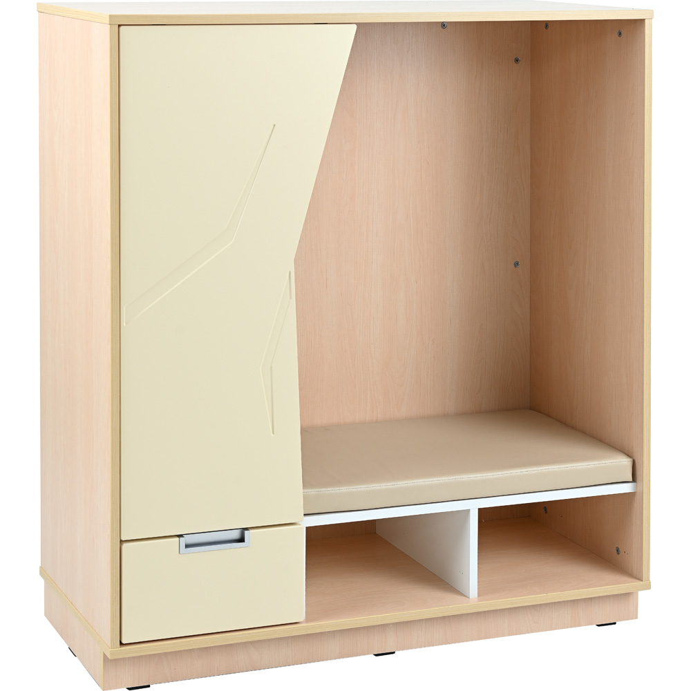 Quadro - skrýša - béžová - korpus javor