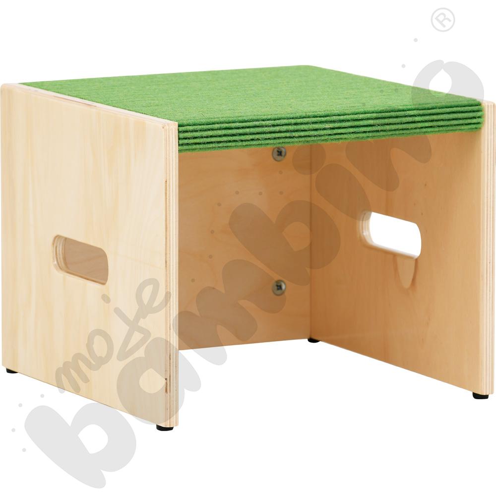 Podest kwadrat z wnęką, wys. 26 cm - jasnozielony