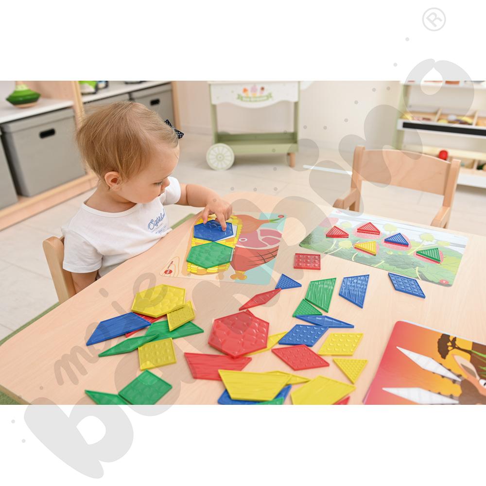 Układanka geometryczno-sensoryczna