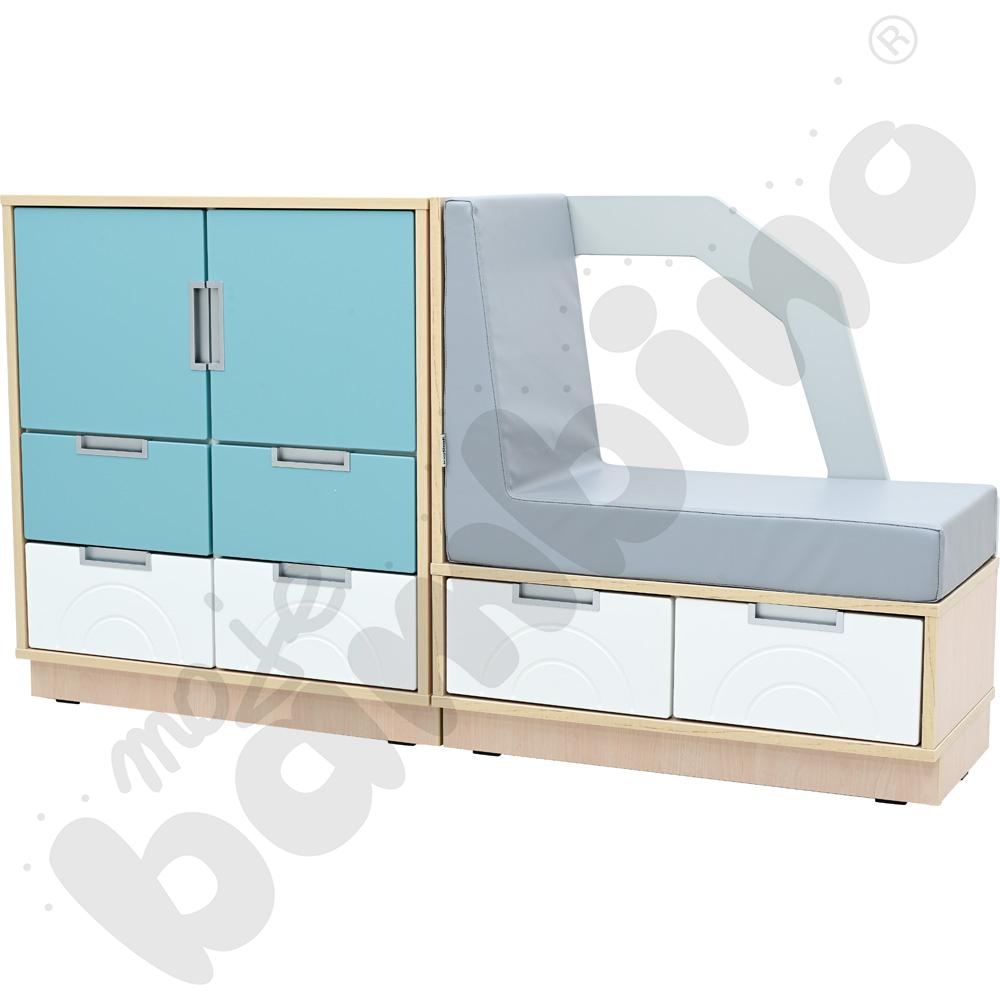 Quadro - zestaw szafek Auto, 90 st., skrzynia klon jasny