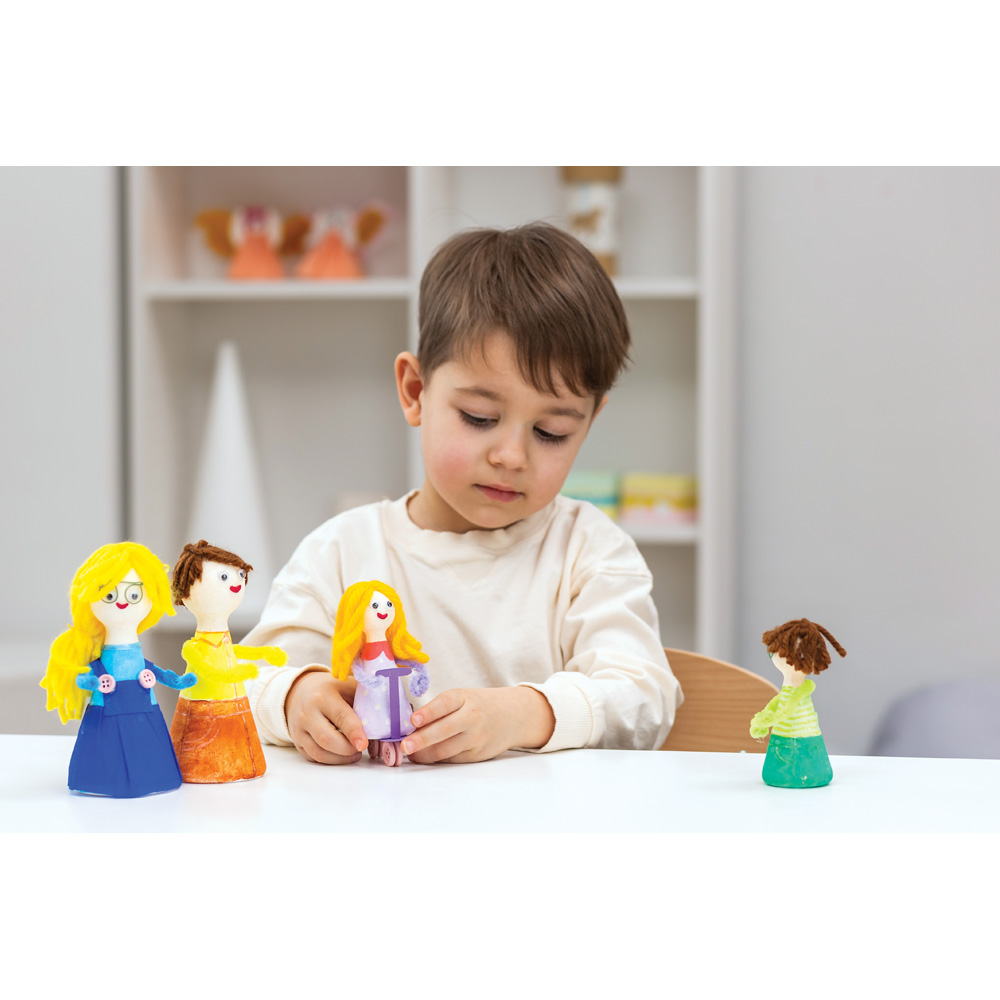 Figúrky z polystyrénu, výška 15 cm, 8 ks