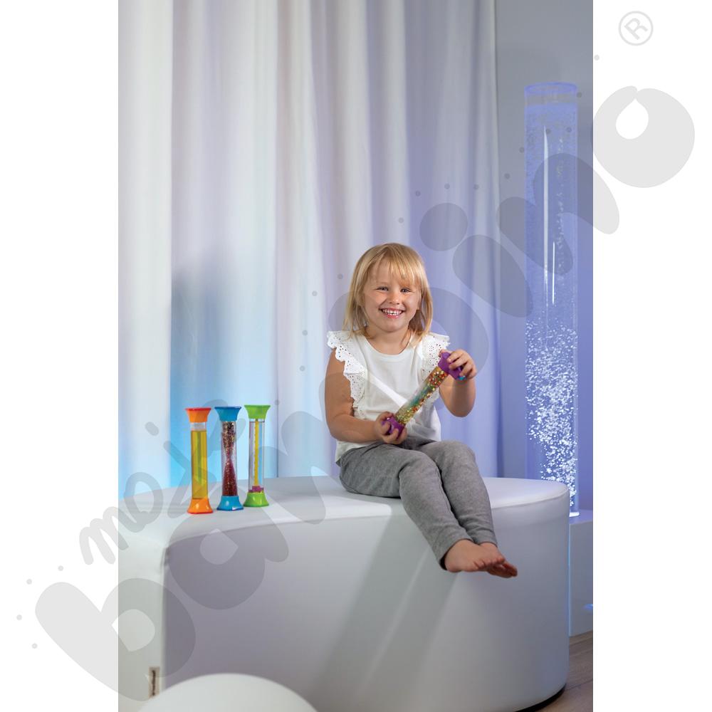 Pufa liść biała, wys. 35,5 cm