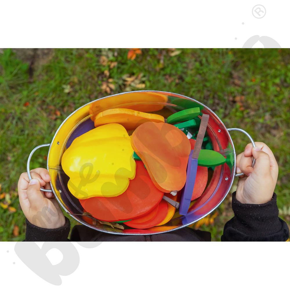 Piankowe kształty do ozdabiania - warzywa, 40 szt.