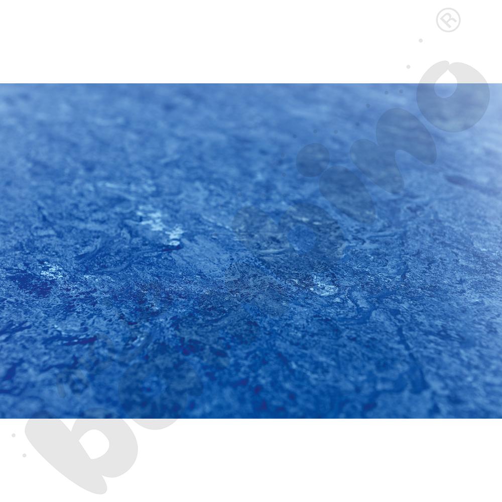 Cichy blat Plus prostokątny, 80 x 160 - niebieski