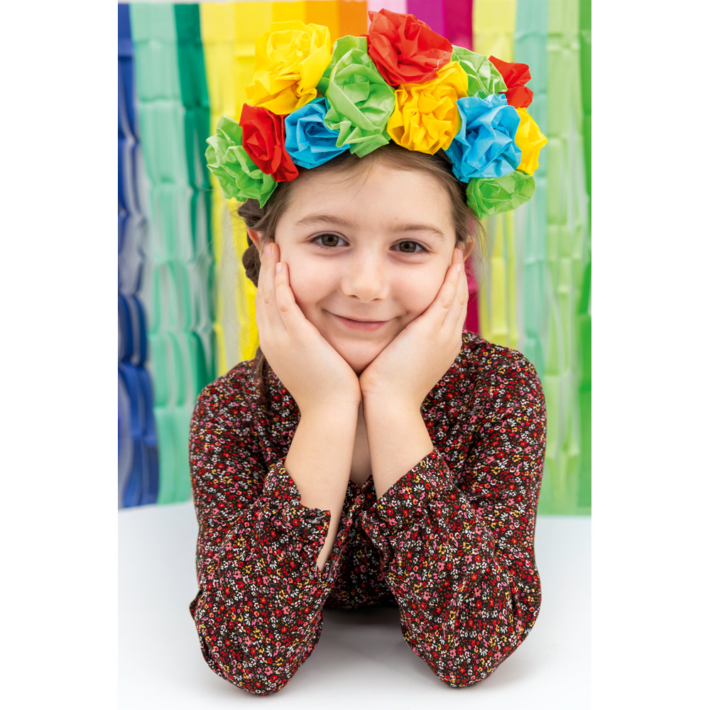 Krepový papier 50 x 70 cm modrý odtieň