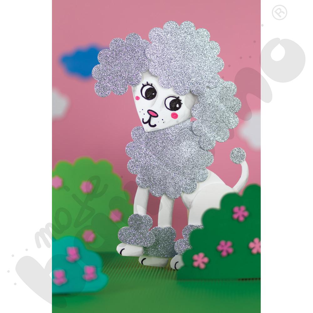 Dziurkacz maxi - kółko z falbanką