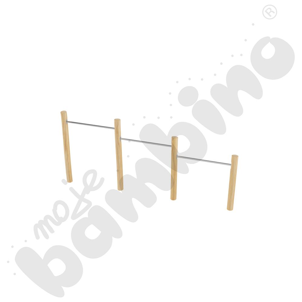 Robinio - drążki gimnastyczne potrójne