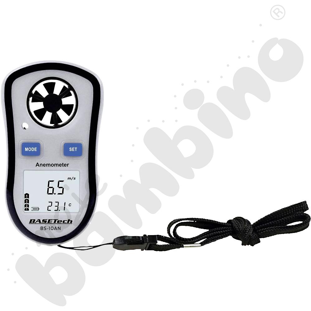 Anemometr wiatrakowy elektroniczny z pomiarem temperatury